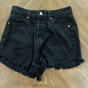 WILD FABLE High- Rise Women's Black Denim Shorts
